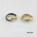 Trinity Ring Engagement Ring Designer Jewelry Black Gold Sier 3 Rings Trinity Rings Women Mens Unisex Jewelry For_voghion.com