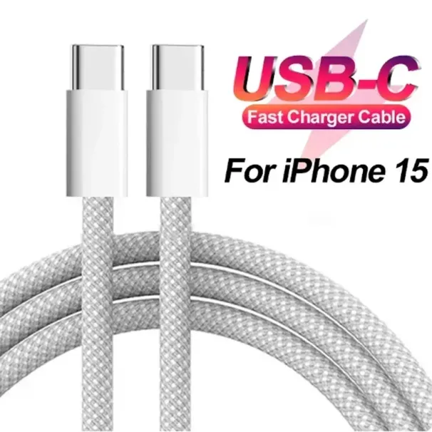 3A PD 60W Type To USB C Quick Charge 480Mbps OD3.8 Fast Charging Data Cable For Iphone 15 Book Pro Samsung S20 S22 S23_voghion.com