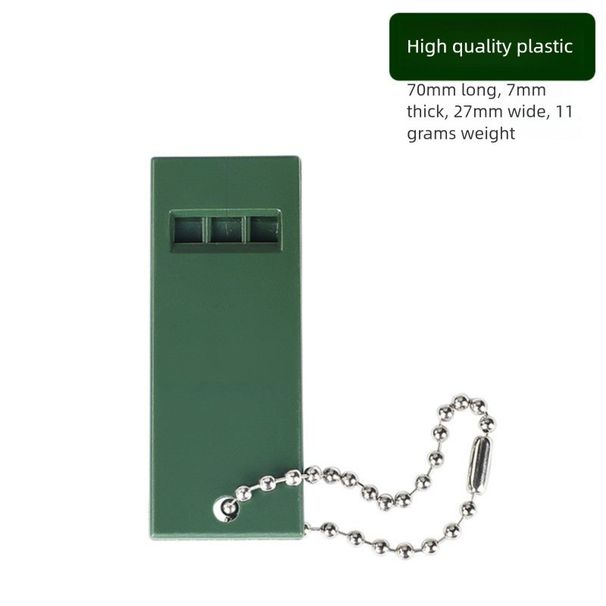 Outdoor Survival Gear 7-in-1 Whistle Multi-Function Portable Emergency Compass Magnifying Glass Flashlight Thermometer_voghion.com