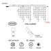 Internet Celebrity LED Low Voltage Ice Strip Curtain Day Decoration Garden Starry Sky Waterfall Light_voghion.com