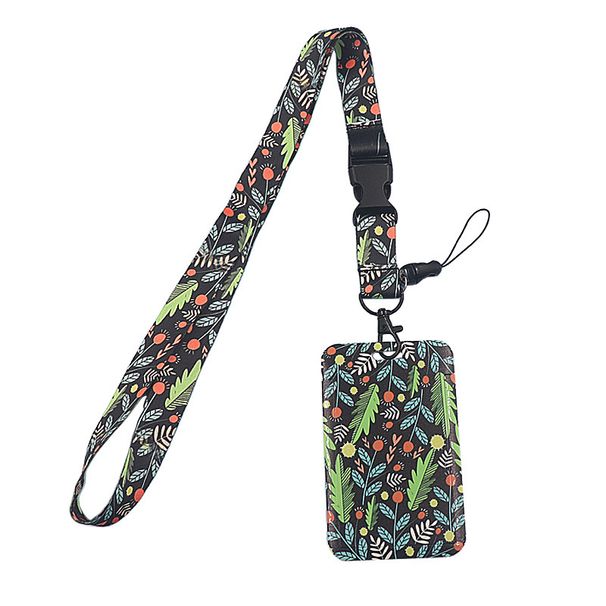 Printed ID Holder With Lanyard, Neck Strap, Employee Badge, Student Card Holder_voghion.com
