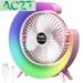 Addigoes Colorful USB Desktop Fan - Rechargeable Personal Cooler For Workspace ACZT_voghion.com