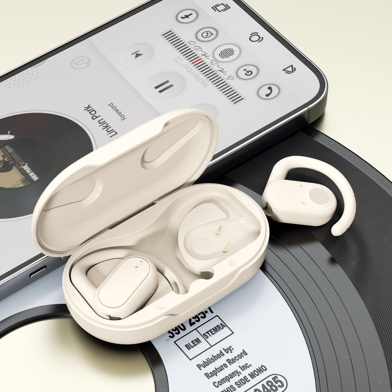 2024 Új OWS Bluetooth állítható, nyitott, dupla fülre akasztható vezeték nélküli fülhallgató_voghion.com