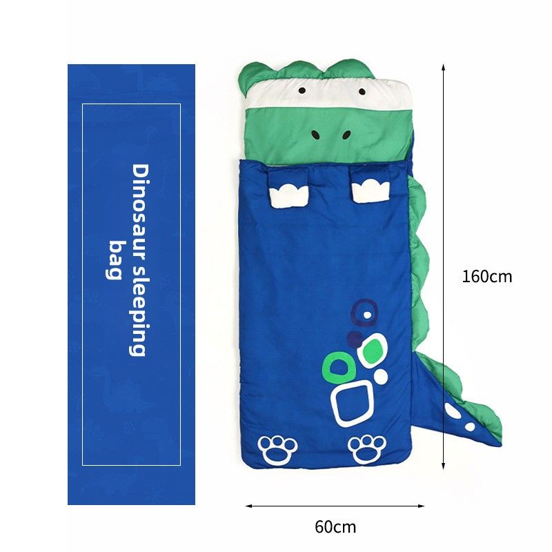 Outdoor Children's Cartoon Cute Kids Tent Interior Cat Dinosaur Portable Travel Sleeping Bag_voghion.com