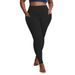 Women's clothing Fleece lined plus fleece plus size leggings high waisted warm yoga pants with pockets suitable for exercise_voghion.com