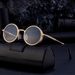 New Fashion Round Frame Sunglasses For Men Retro High End Sunglasses For Men_voghion.com