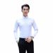 CT Herren Langarm Slim Fit Bügelfrei Einfarbig Professionelles Business Formelle Arbeit Büro Weißes Herrenanzughemd_voghion.com