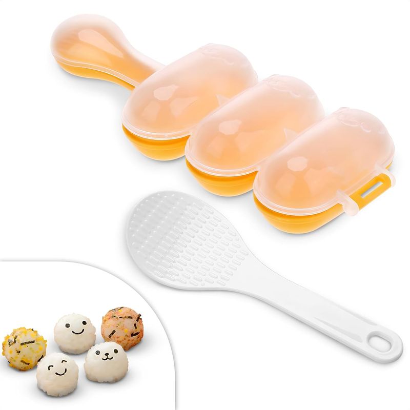 Temari Sushi Mold Kit - DIY Onigiri Maker | With Paddle Spoon | Japanese_voghion.com