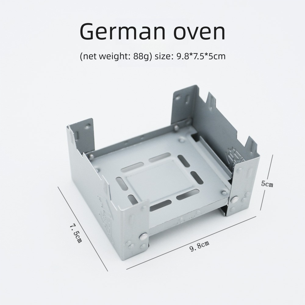 Stufa pieghevole a cartuccia portatile in stile tedesco per campeggio all'aperto ad alcol solido_voghion.com