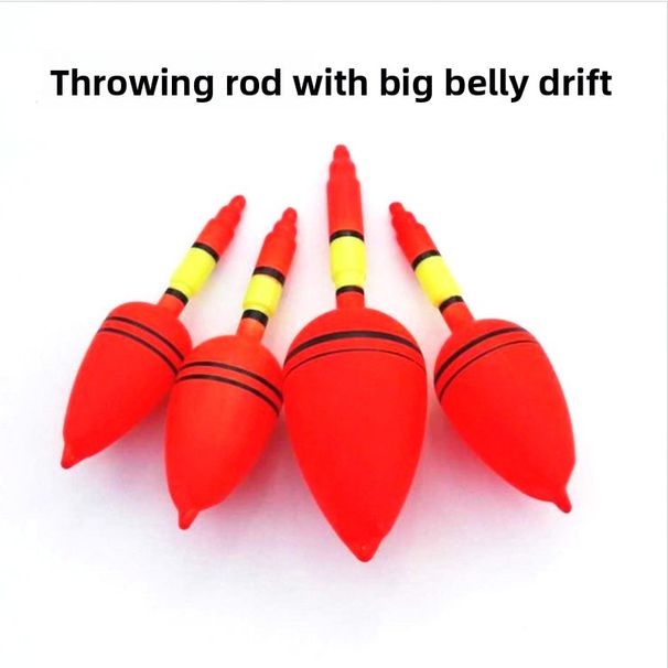 Big Belly Red Flag Long Silver Carp Smooth Sea Casting Rod Rock Fishing Float_voghion.com