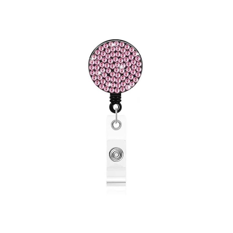 Bolsa transversal longa criativa, fácil de puxar, com alça para pendurar e fivela de identificação com diamantes incrustados_voghion.com