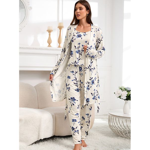 Women's Sleepwears Knitted cotton women's pajamas for e commerce platform large size_voghion.com