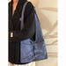 Single Shoulder Canvas Niche High-end Tote Denim Crossbody Hobo Bag Spanish Style Small_voghion.com