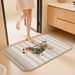 Tappetino antiscivolo per ingresso del bagno, in lino intrecciato, assorbente e ad asciugatura rapida, con motivo a cartoni animati_voghion.com