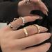 Minimalist Geometric Bendable Adjustable Open Women, Cool Style Ins Trend Niche Innovative Ring For Women_voghion.com