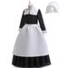 Girls Cosplay Wednesday Waitress Dress Dress Three-piece Long Dress Suit_voghion.com