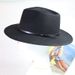 jazz top unisex cowboy hat woolen autumn and winter warm jazz hat_voghion.com