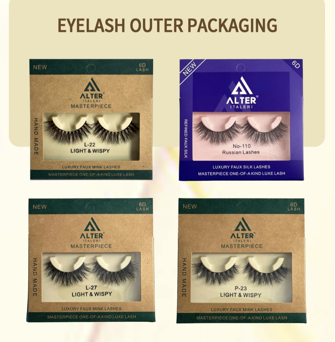 Eyelashes Set Mink Fur False Eyelashes In Various Styles, Multi Layer Thick Curled Eyelashes, Fried Hair, Messy And Fluffy False Eyelashes_voghion.com