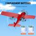 VEVOR RC Airplane EPP Foam RC Plane Toy With 2.4 GHz Remote Control 2 Batteries_voghion.com