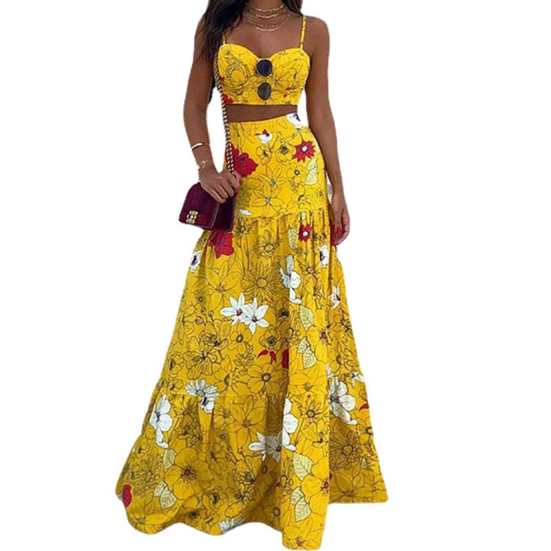 Women's Clothing suspender dress suit women's clothing sexy big swing skirt_voghion.com