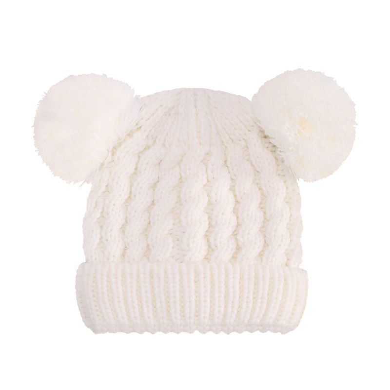 Baby clothing solid color twist acrylic yarn double ball children's hat_voghion.com