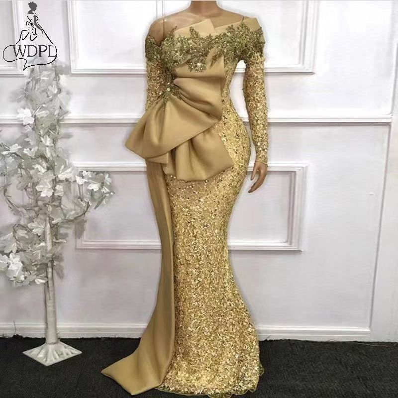 Women's sexy V fashion single sleeve evening dress large size spot dress_voghion.com