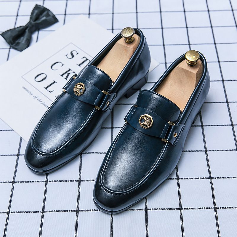 Men’s Shoes large size business men's loafers formal breathable lazy office professional leather shoes_voghion.com