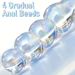 Glass Colorful Rose Round Base And 4 Gradient Beads Butt Plug Anal Expander Masturbation Sex Toy For Women_voghion.com