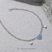 Heart Anklet S Double Chain Foot Niche Design Fashion Silver Jewelry Gift For Girlfriend Best Friend_voghion.com