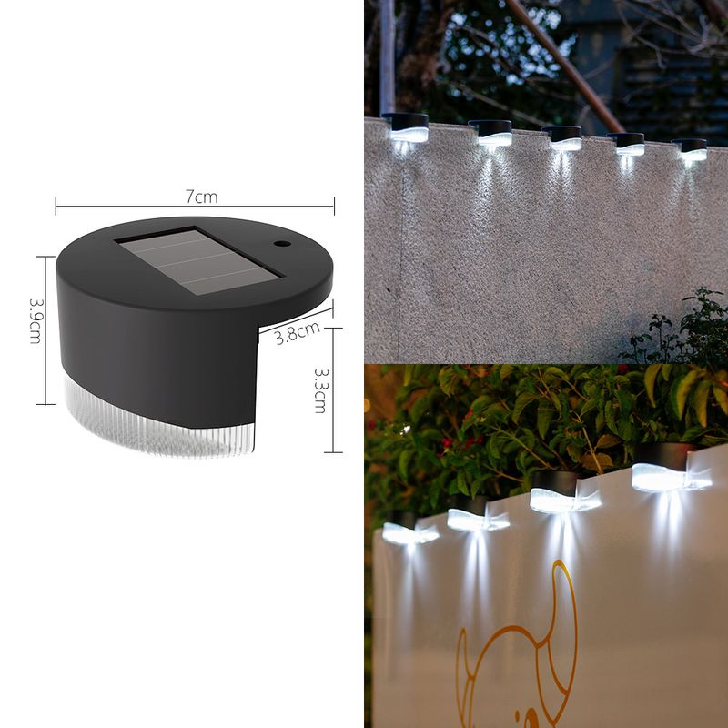 ​Solar Step Lights Outdoor, Waterproof LED Stair Lights For Garden, Pathway, Fence, Wall, Patio Decor, Warm White/Cool White (7-Shape Design)​_voghion.com