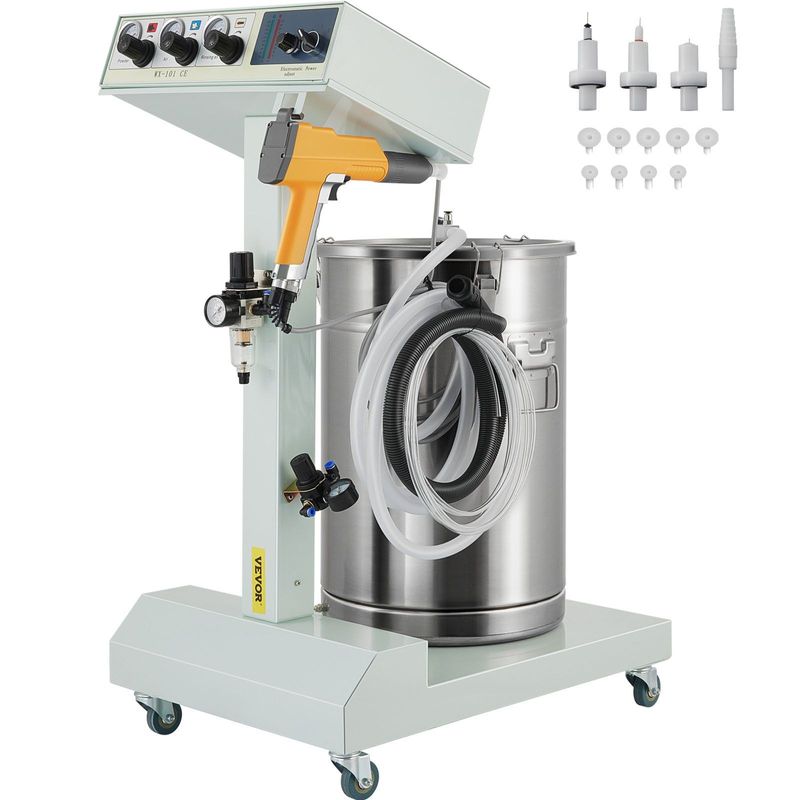 VEVOR 40W 50L Electrostatic Powder Coating Machine With Spraying Gun Paint 550g WX-101 Powder Coating System (40W 50L)_voghion.com