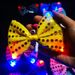 10/20pcs LED Light Up Sequin Bow Ties Flashing Light LED Bowties Mens Bow Ties Glowing Bar Bungee Dance Party Festival Decor_voghion.com