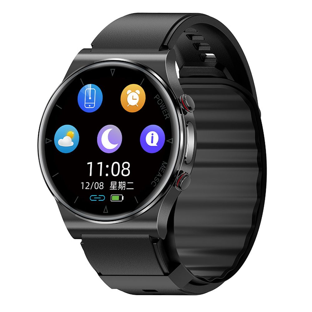 Reloj inteligente de salud, Airbag, Bomba de aire, Presión arterial, ECG, Electrocardiograma, Temperatura corporal, Monitoreo inteligente, Conteo de pasos, Ejercicio, Smart_voghion.com