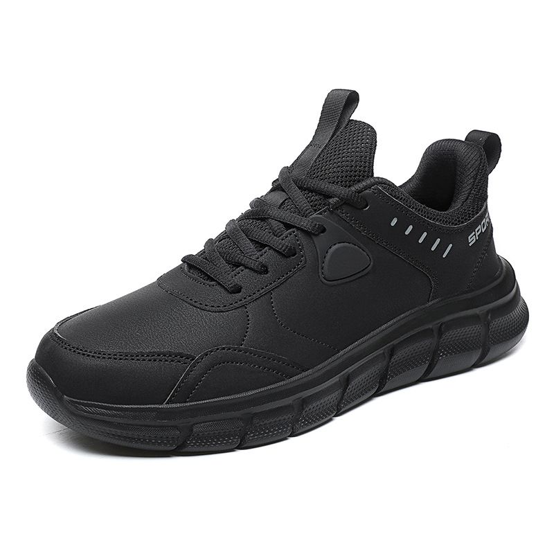 Men's shoes Leather-top running casual sneakers for students soft-soled travel shoes for men_voghion.com