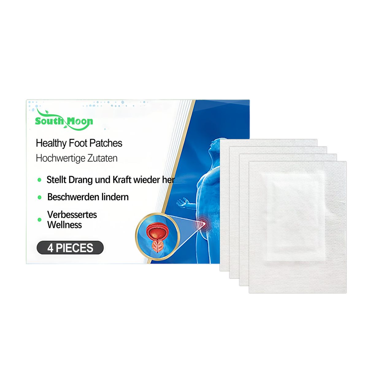 SOUTH MOON Herbal Health Foot Patch Gentle Formula Comfortable Nourishing Local Skin Male Care_voghion.com