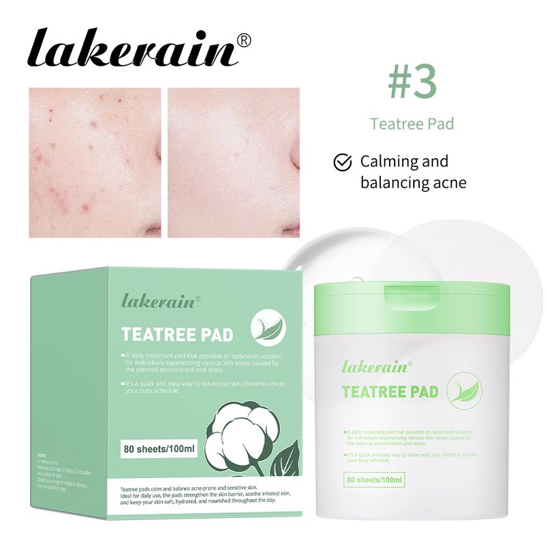 Lakerain Collagen & Madecassoside Gesichtswattepads (100 Stück) – Beruhigende Ampullenpads gegen Akne und zur Feuchtigkeitsversorgung_voghion.com