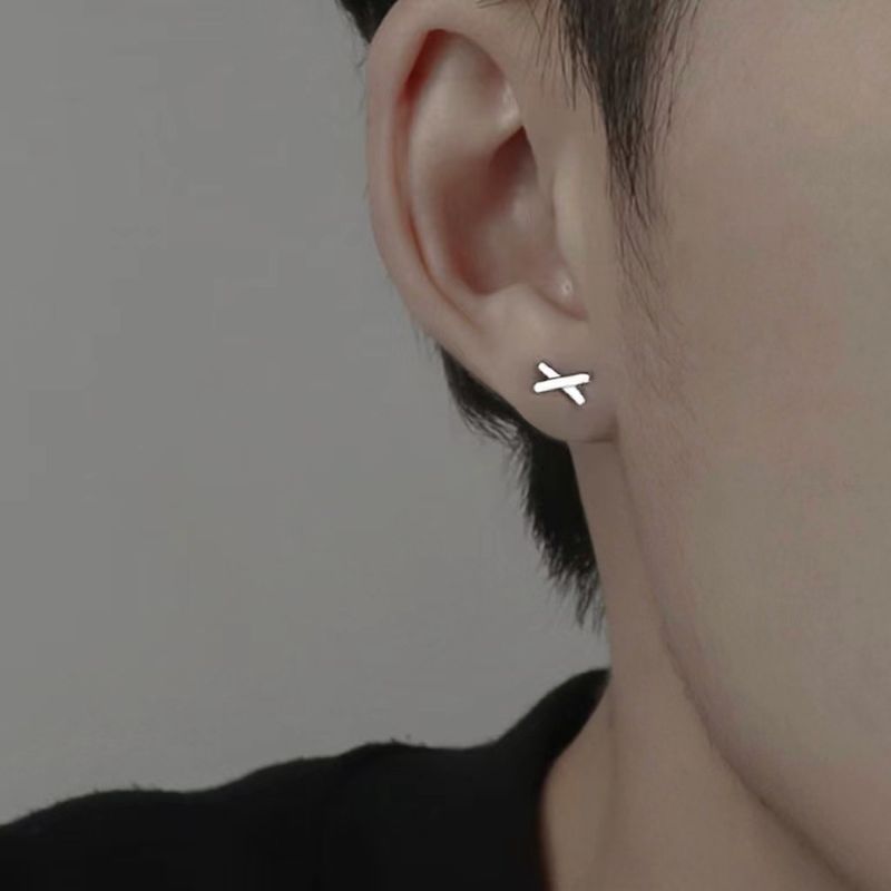 Hot Selling Popular Earstuds, Men's Earrings, Trendy And Minimalist Men's Triangle, Mini Ear Sticks, Minimalist Style Men's Earrings_voghion.com