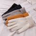 Women's 2025 Fall/Winter New Double-Layer Cold-Resistant Suede Gloves_voghion.com