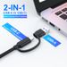 Hub C alimentato a 7 porte RSHTECH con porte USB-C 3.2 da 10 Gbps, interruttori touch individuali, adattatore di alimentazione 5 V/3 A, USB per laptop_voghion.com