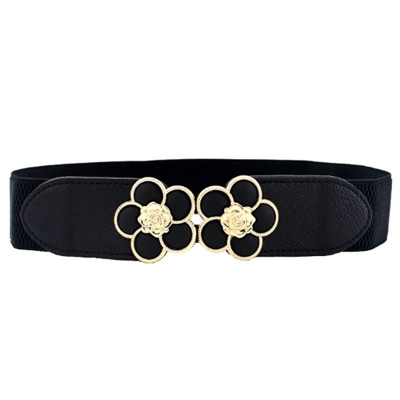Xiyin Cincher For Women, High-End Feel, Jeans, Skirts, Clothing Accessories, Versatile Floral Sweet Elastic Waist Belt_voghion.com