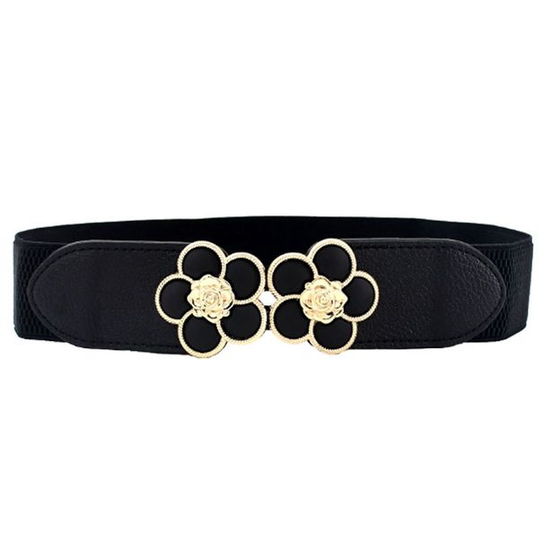 Xiyin Cincher For Women, High-End Feel, Jeans, Skirts, Clothing Accessories, Versatile Floral Sweet Elastic Waist Belt_voghion.com