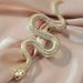 New style niche design snake brooch retro fashion simple all match snake clothing pin accessories anti exposure_voghion.com