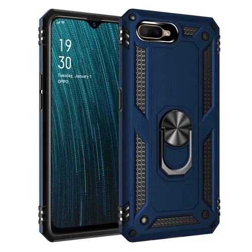 OPPO A3S A5 Luksusowy Pancerz Odporny Na Wstrząsy Uchwyt Breloczek Stojak Twardy Smukły Futerał_voghion.com