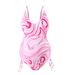 Women's Maternity Tie Deep V Backless Bikini Comfortable Non-Stringy Tummy One Piece Swimsuit_voghion.com