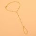 Kristall Finger Einfache Geometrische Hand Kette Ins Stil Party Armband_voghion.com