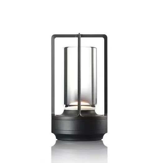 Toque USB recarregável decoração criativa acampamento cama lâmpada noite luz escurecimento_voghion.com