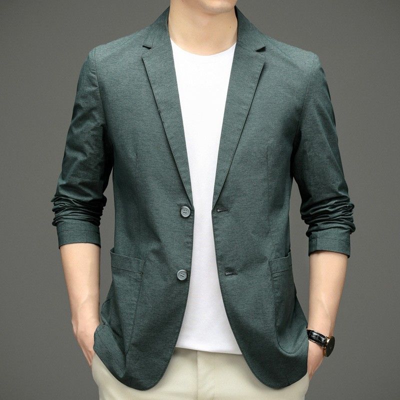 CT OBCY22025 New Autumn Men's Blazer Single Jacket Business Casual Suit Coat Two Buttons_voghion.com