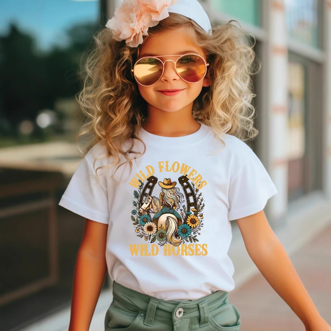 T-Shirt mit Rundhalsausschnitt und kurzen Ärmeln, bedruckt, für den Sommer, geeignet für 1–8 Jahre_voghion.com