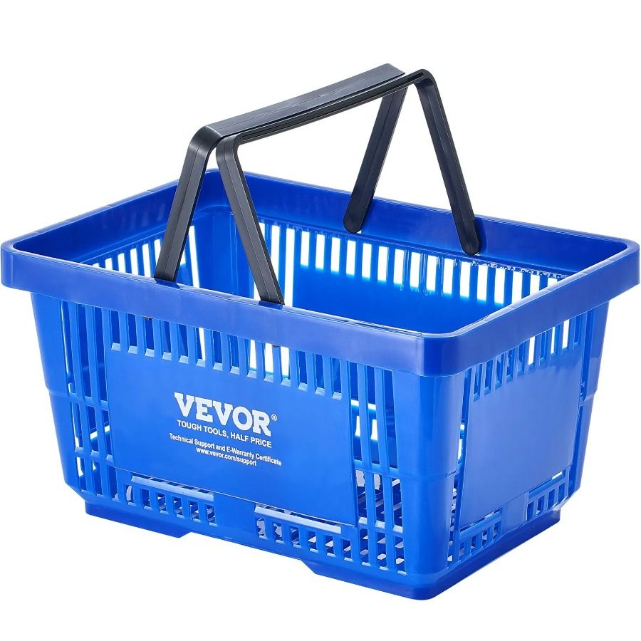 X Stand Shop 8.86 Alimentari 24L di 16.73 Set per la spesa e maniglia portatile 11.61 con 12 pollici X Cestino in plastica resistente_voghion.com