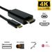 Câble adaptateur USB-C vers HDMI 4K pour TV, téléphone portable, tablette, HDTV, pour Samsung_voghion.com